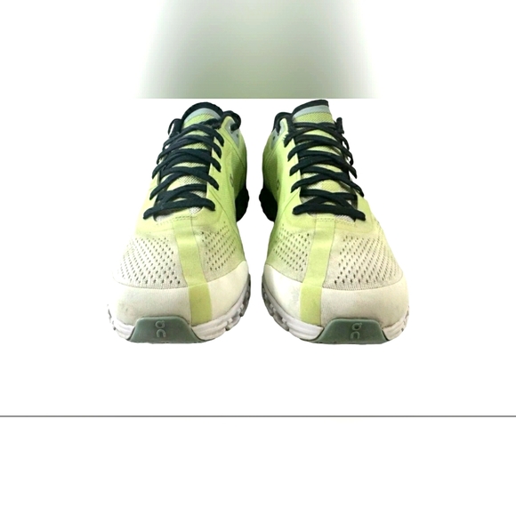 On Cloudflow Yellow Green Waterproof Running Sneaker Shoe Men 11 Women 12.5 - Picture 3 of 7